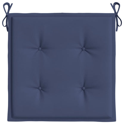 Cuscini per Pallet 2 pz Blu Marino 40x40x3 cm in Tessuto Oxford