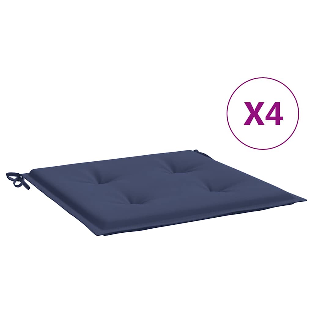 Cuscini per Pallet 4 pz Blu Marino 40x40x4 cm in Tessuto Oxford | homemem39