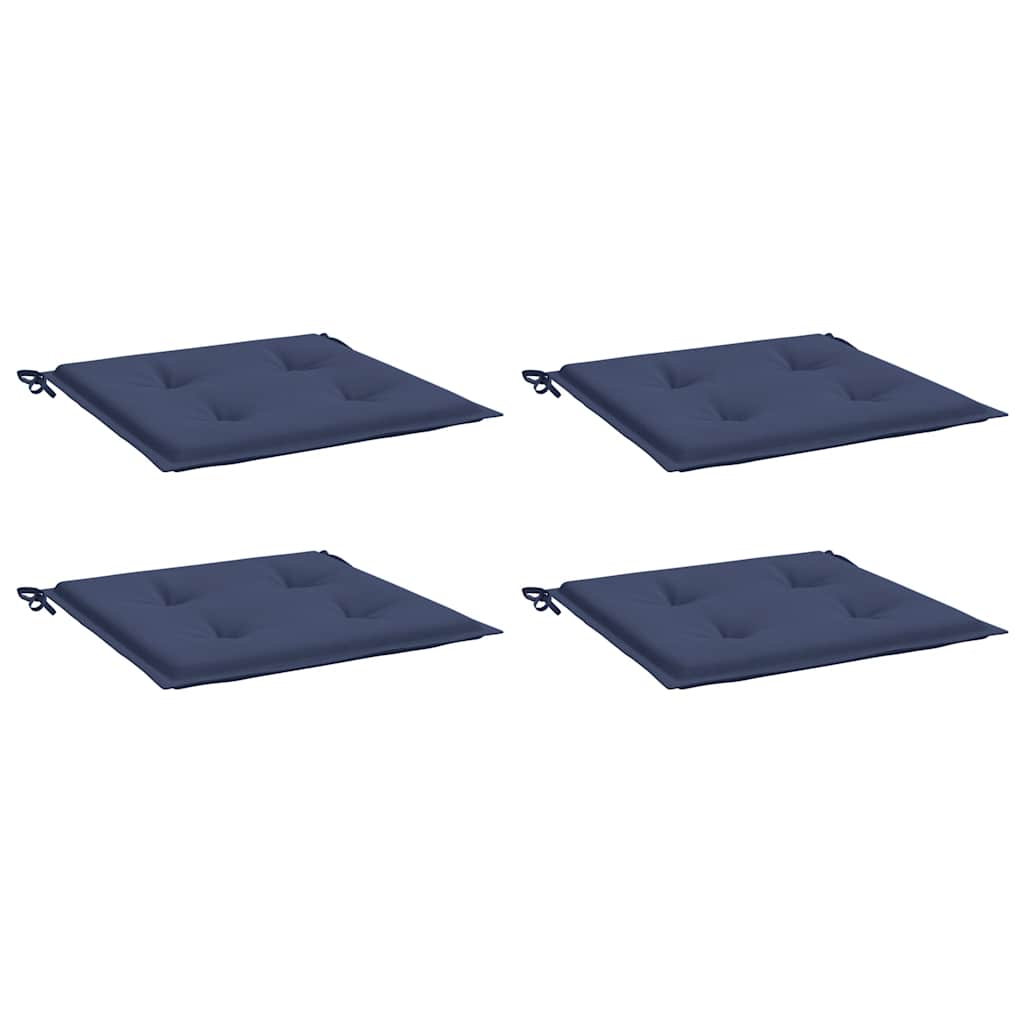 Cuscini per Pallet 4 pz Blu Marino 40x40x4 cm in Tessuto Oxford | homemem39