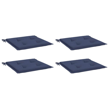 Cuscini per Pallet 4 pz Blu Marino 40x40x4 cm in Tessuto Oxford | homemem39