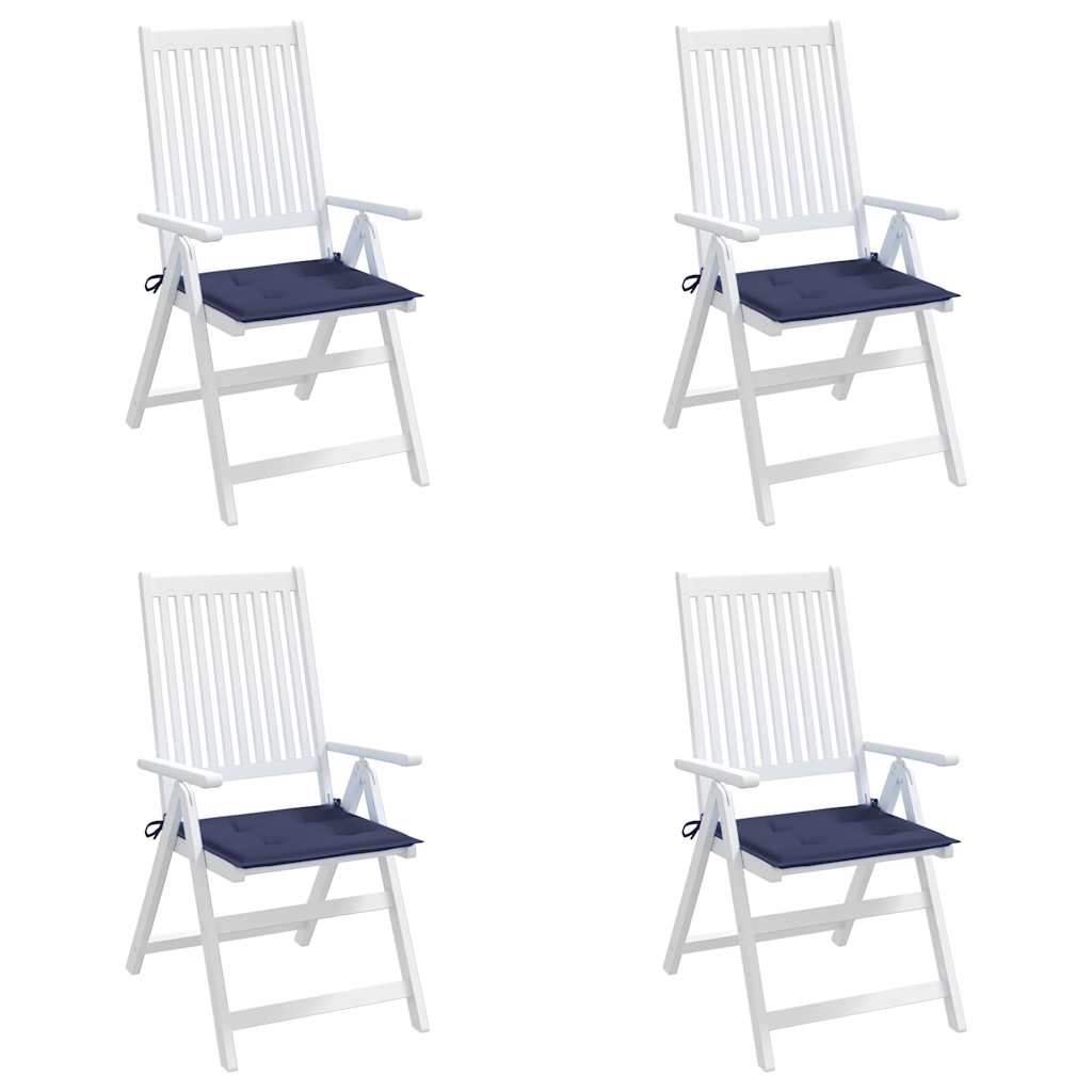 Cuscini per Pallet 4 pz Blu Marino 40x40x4 cm in Tessuto Oxford | homemem39