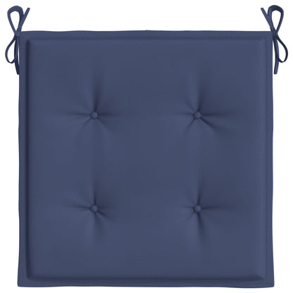 Cuscini per Pallet 4 pz Blu Marino 40x40x3 cm in Tessuto Oxford