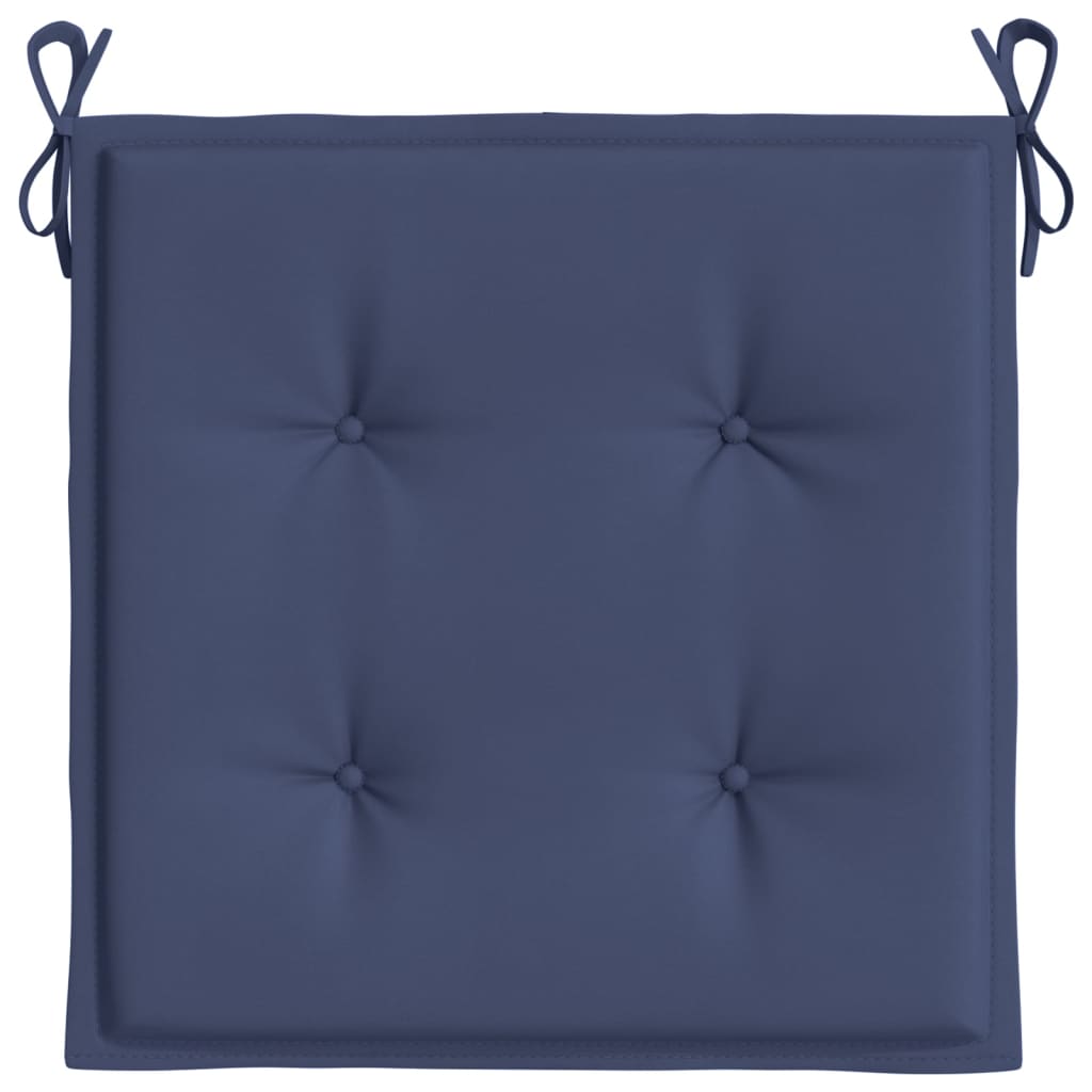 Cuscini per Pallet 4 pz Blu Marino 50x50x3 cm in Tessuto Oxford