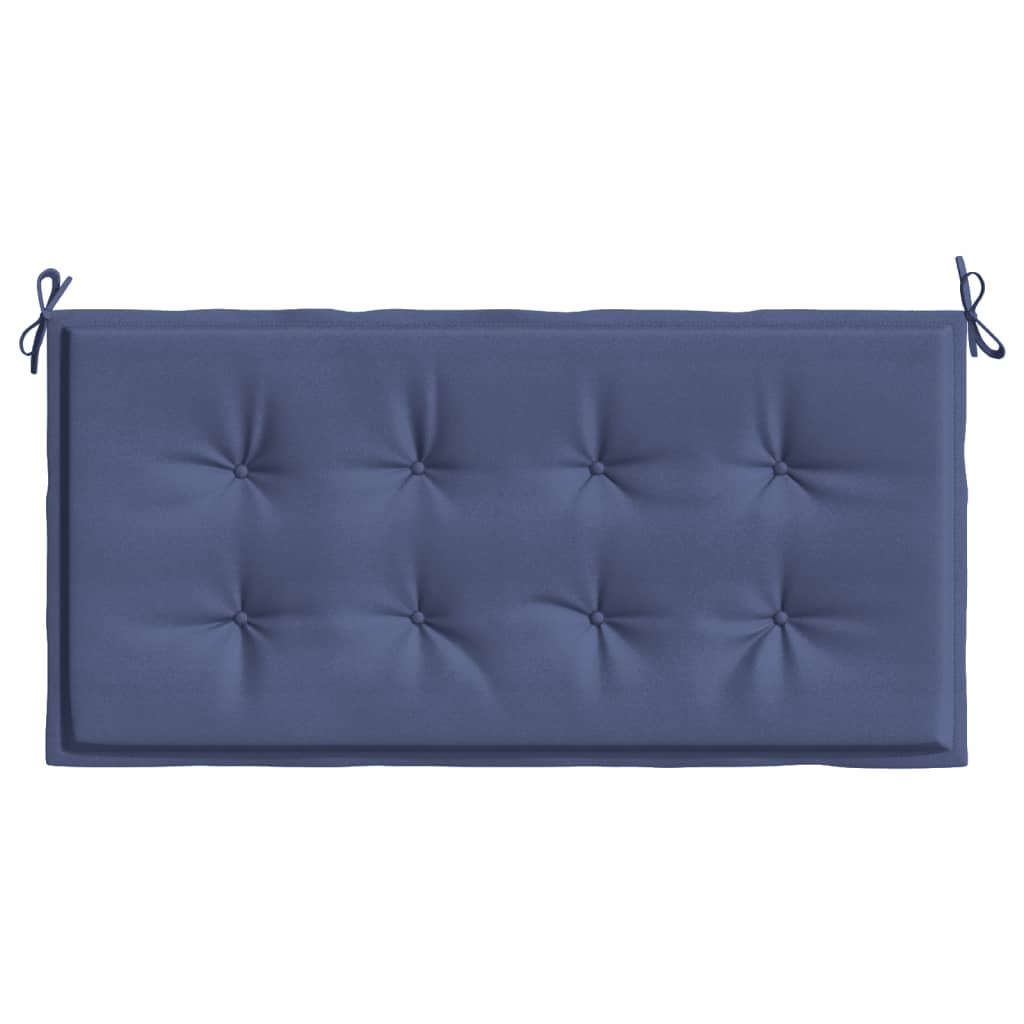 Cuscino Panca da Giardino Blu Marino 100x50x3 cm Tessuto Oxford