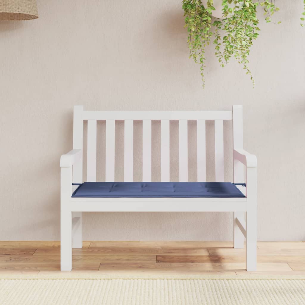 Garden Bench Cushion Navy Blue 120x50x3 cm Oxford Fabric