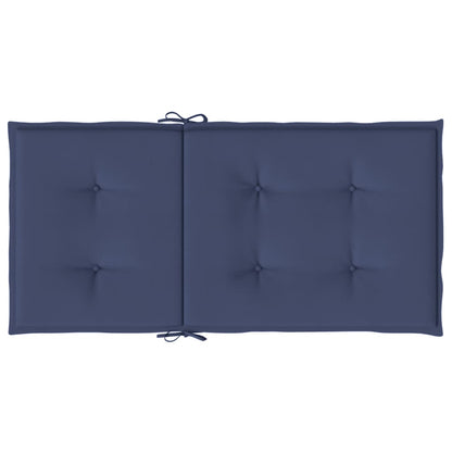 Cuscini Sedia Schienale Basso 6 pz Blu Marino in Tessuto | homemem39