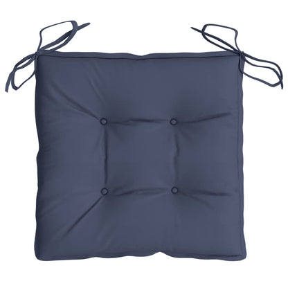 Cuscini per Sedia 4 pz Blu Marino 40x40x7 cm in Tessuto Oxford | homemem39