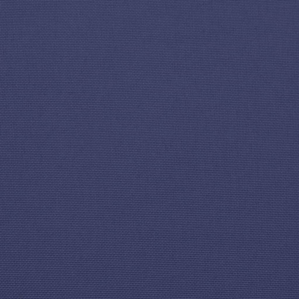 Cuscini per Sedia 2 pz Blu Marino 50x50x7 cm in Tessuto Oxford