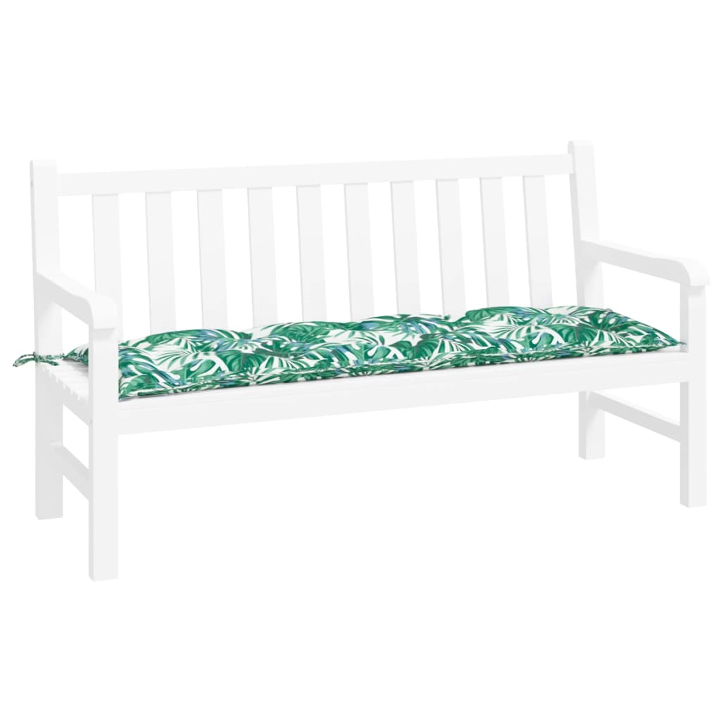 Cuscino per Panca a Foglie 150x50x7 cm in Tessuto Oxford | homemem39