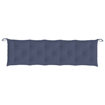 Cuscino Panca Giardino Blu Marino 180x50x7 cm in Tessuto Oxford