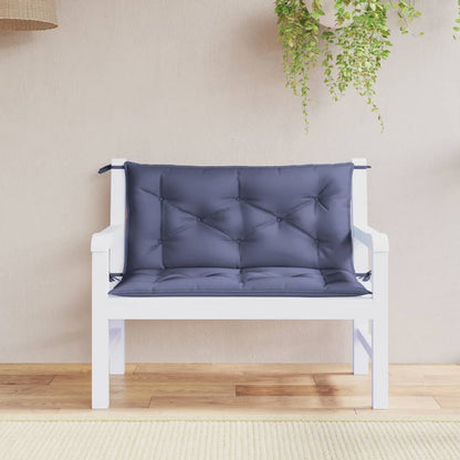 Cuscini per Panca 2 pz Blu Marino 100x50x7 cm in Tessuto Oxford | homemem39