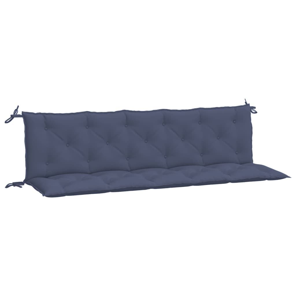 Cuscini per Panca 2 pz Blu Marino 180x50x7 cm in Tessuto Oxford - homemem39