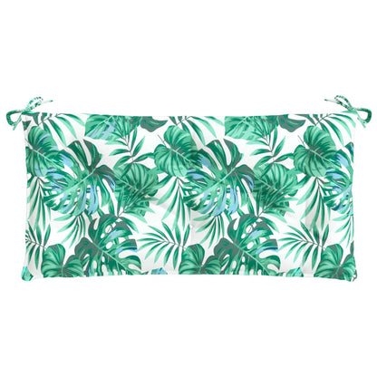 Cuscino Panca Giardino a Foglie 110x50x7 cm in Tessuto Oxford