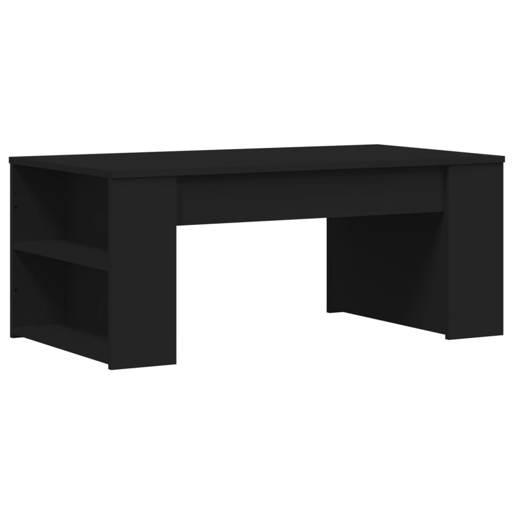 Tavolino da Salotto Nero 102x55x42 cm in Legno Multistrato | homemem39