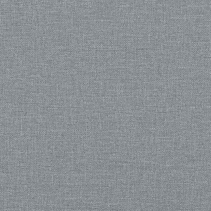 Divano Chesterfield a 3 Posti Grigio Chiaro in Tessuto - homemem39