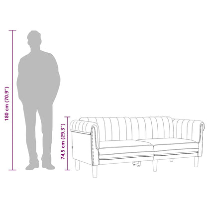 Divano a 3 Posti Grigio Chiaro in Velluto - homemem39