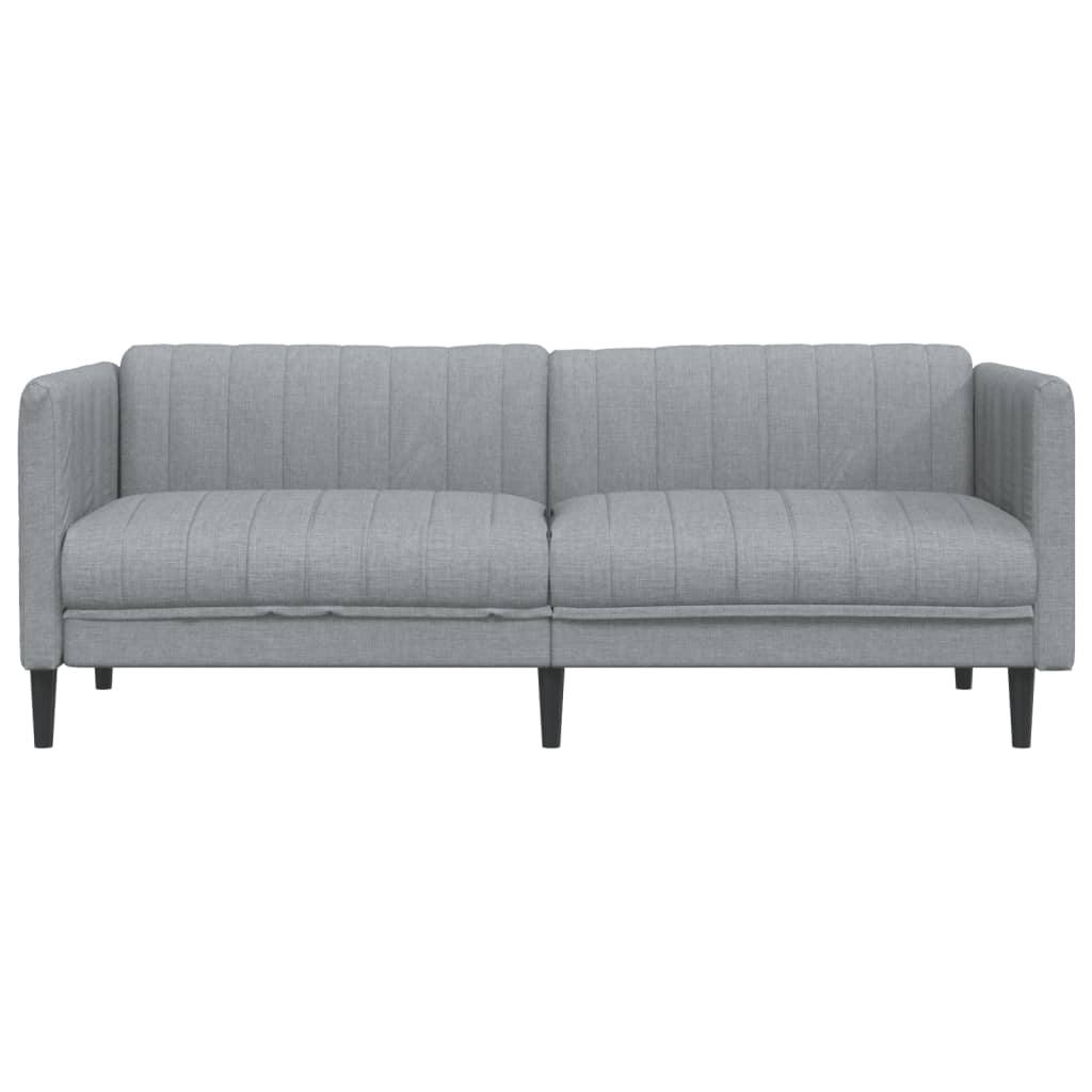 3 Seater Sofa in Light Gray Fabric