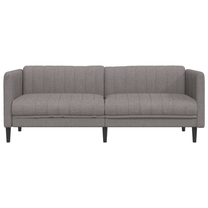 3 Seater Sofa in Taupe Gray Fabric