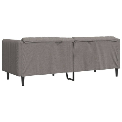 3 Seater Sofa in Taupe Gray Fabric