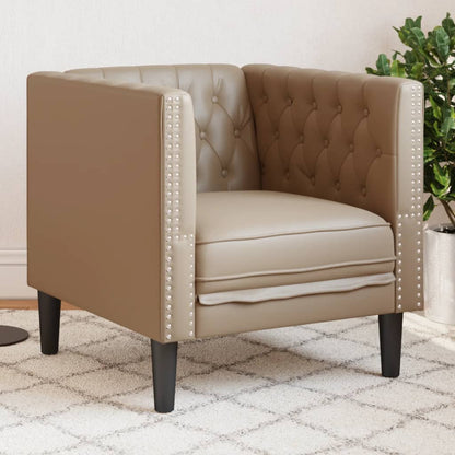 Poltrona Chesterfield Cappuccino in Similpelle | homemem39