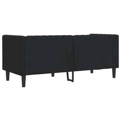 Divano Chesterfield Nero in Similpelle | homemem39