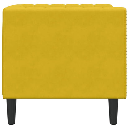 Poltrona Chesterfield Gialla in Velluto | homemem39