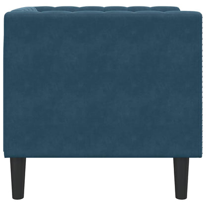 Poltrona Chesterfield Blu in Velluto | homemem39