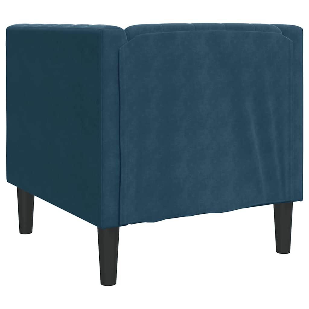 Poltrona Chesterfield Blu in Velluto | homemem39