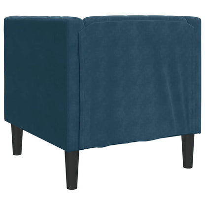 Poltrona Chesterfield Blu in Velluto | homemem39