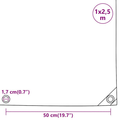 Telone Grigio 1x2,5 m 650 g/m² | homemem39