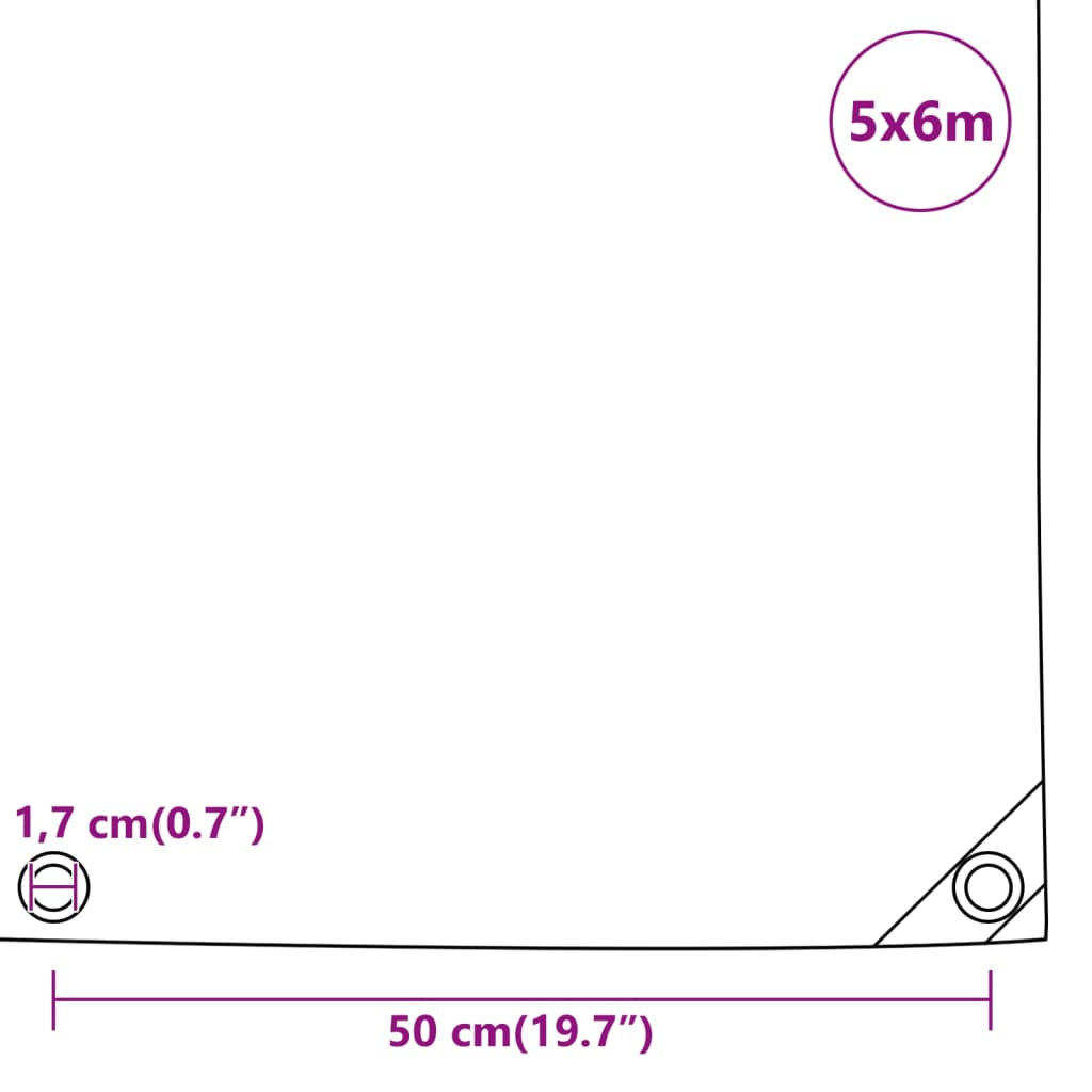 Telone Verde 5x6 m 650 g/m² | homemem39