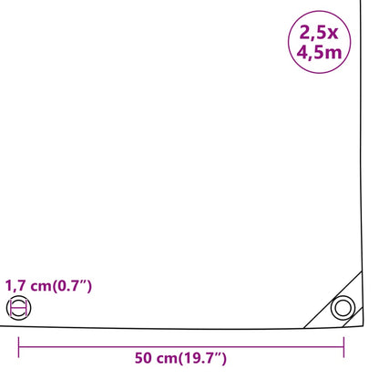 Telone Blu 2,5x4,5 m 650 g/m² | homemem39