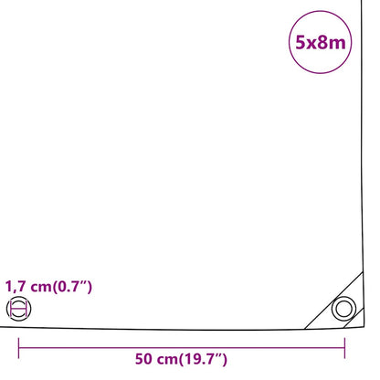 Telone Antracite 5x8 m 650 g/m² | homemem39