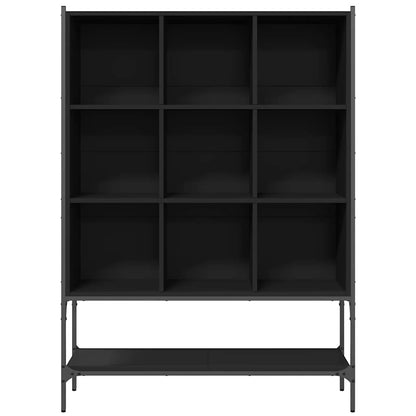 Libreria Nera 102x30x141,5 cm in Legno Multistrato | homemem39