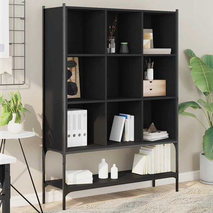 Libreria Nera 102x30x141,5 cm in Legno Multistrato | homemem39