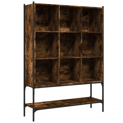 Libreria Rovere Fumo 102x30x141,5 cm in Legno Multistrato | homemem39