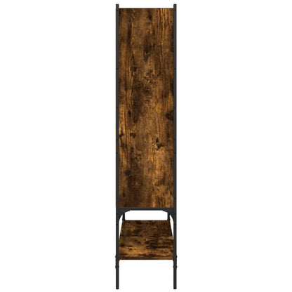 Libreria Rovere Fumo 102x30x141,5 cm in Legno Multistrato