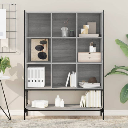 Libreria Grigio Sonoma 102x30x141,5 cm in Legno Multistrato | homemem39