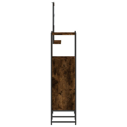 Set Mobili da Bagno 3 pz Rovere Fumo in Legno Multistrato | homemem39