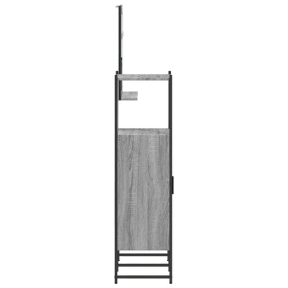 Set Mobili da Bagno 3 pz Grigio Sonoma in Legno Multistrato | homemem39