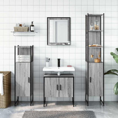 Set Mobili da Bagno 4 pz in legno multistrato