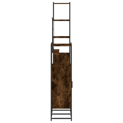 Set Mobili da Bagno 4 pz Rovere Fumo in Legno Multistrato | homemem39