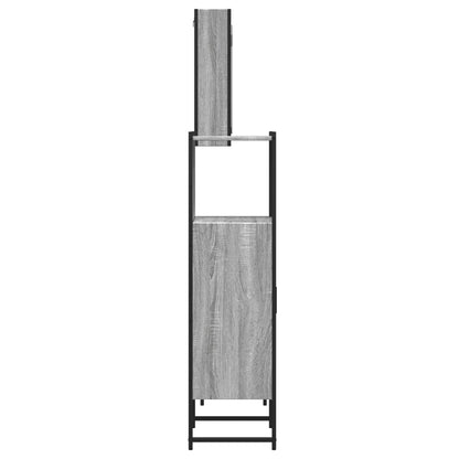 Set Mobili da Bagno 3 pz Grigio Sonoma in Legno Multistrato | homemem39