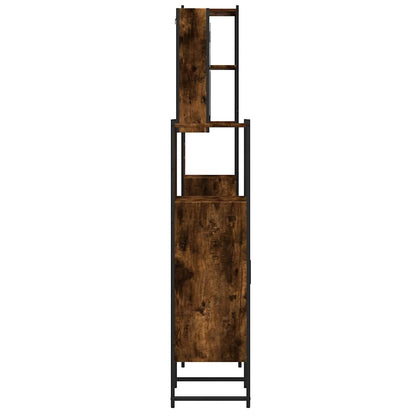 Set Mobili da Bagno 4 pz Rovere Fumo in Legno Multistrato | homemem39
