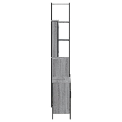 Set Mobili da Bagno 3 pz Grigio Sonoma in Legno Multistrato | homemem39