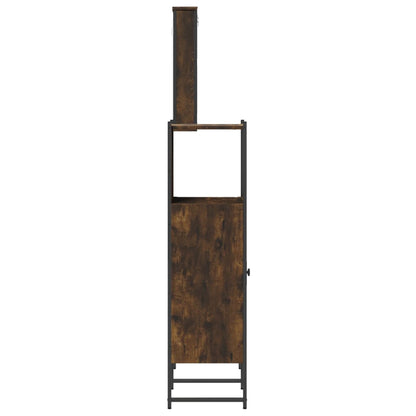 Set Mobili da Bagno 3 pz Rovere Fumo in Legno Multistrato | homemem39