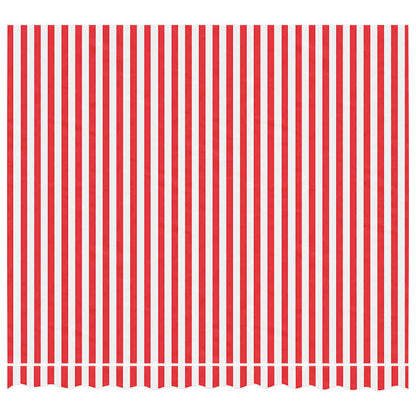 Tessuto di Ricambio per Tenda Strisce Rosse e Bianche 3x2,5 m - homemem39