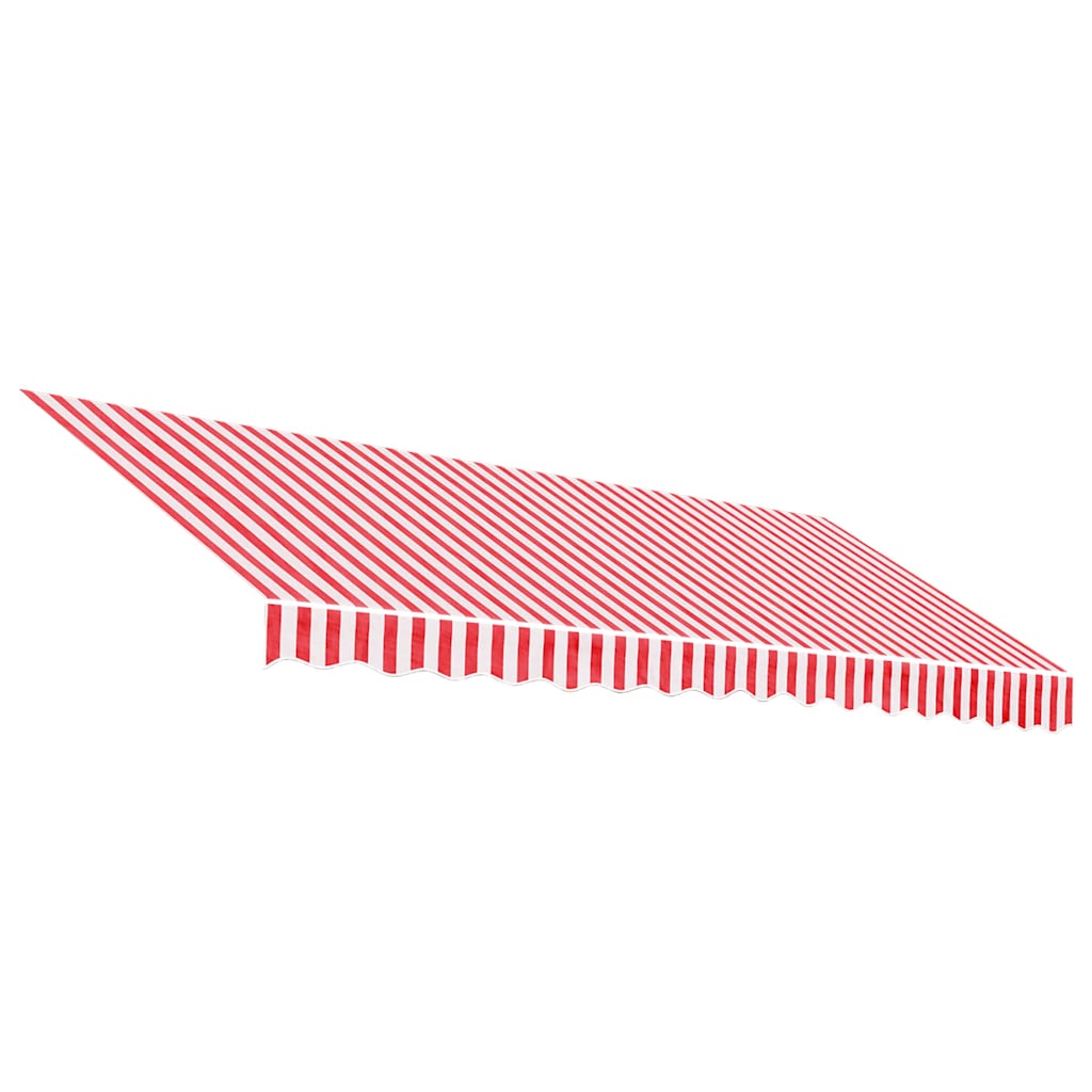 Tessuto di Ricambio per Tenda Strisce Rosse e Bianche 4x3,5 m | homemem39