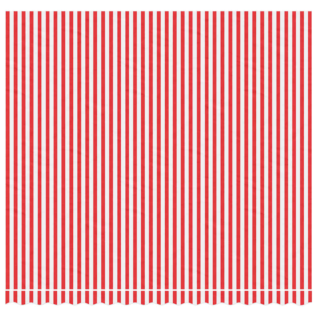 Tessuto di Ricambio per Tenda Strisce Rosse e Bianche 4x3,5 m | homemem39