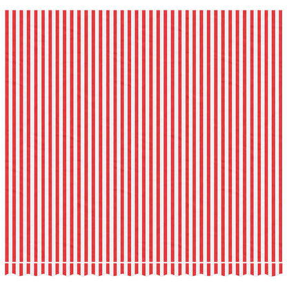 Tessuto di Ricambio per Tenda da Sole Rosso e Bianco 400x350 cm